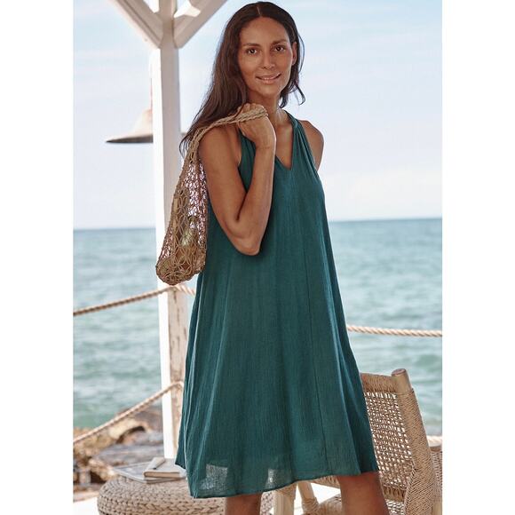 Garnet Hill Easy Cotton Gauze Cover-Up - Picture 1 of 7